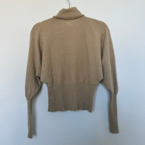 J. Crew 100% Cashmere Turtleneck Sweater in Tan Size Large - Picture 5 of 8